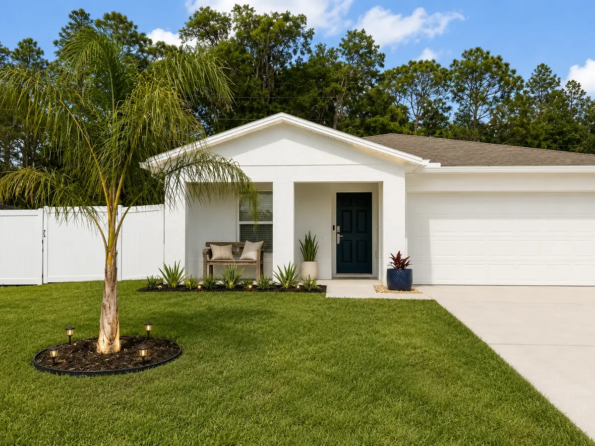The front of Low Tide Welaka, a three-bedroom house on River Hill Drive