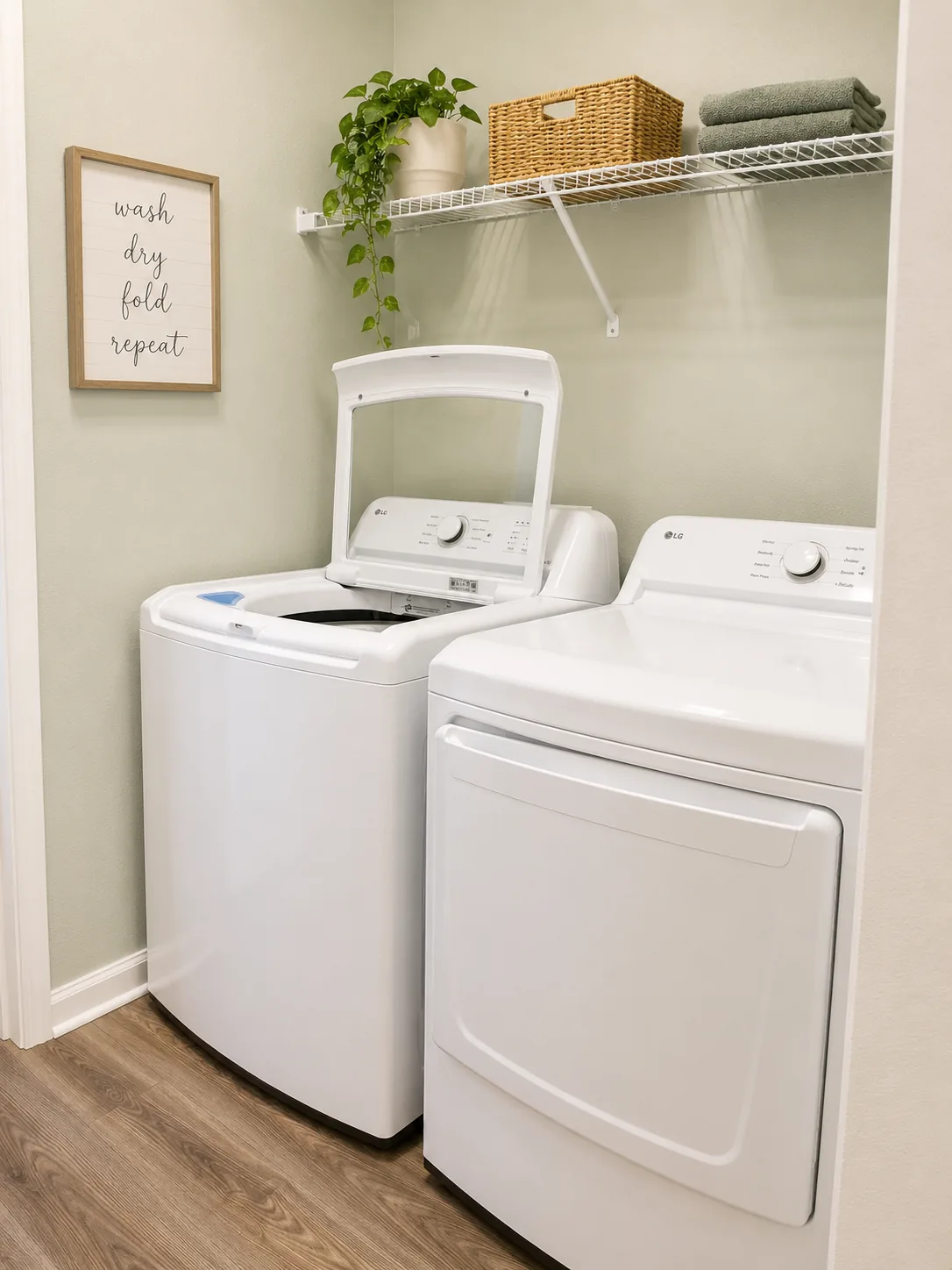 Laundry with washer and dryer